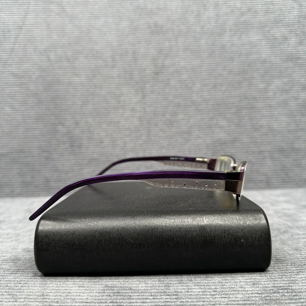 Takumi T9795 Purple Rectangular Y2K Eyeglasses Frames 50/17 135 Patented Tech